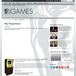 Play Pong Online - Games Awards - Games