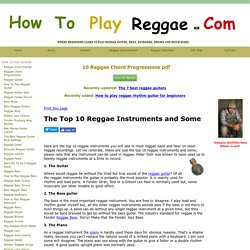 how to play reggae - The Top 10 Reggae Instruments and Some