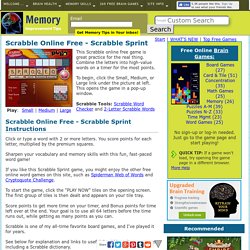 Play Scrabble Online free - Scrabble Sprint game