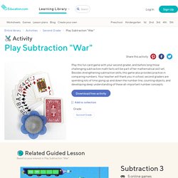 Play Subtraction "War"