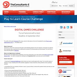 Play to Learn Course Challenge