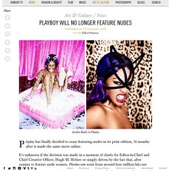 Playboy Will No Longer Feature Nudes