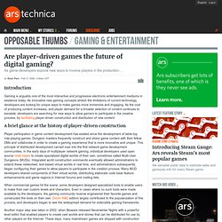 Are player-driven games the future of digital gaming? : Page 1