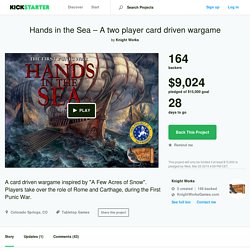 Hands in the Sea – A two player card driven wargame by Knight Works