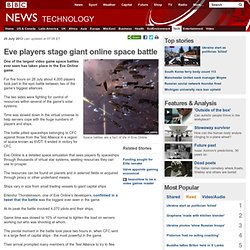 Eve players stage giant online space battle