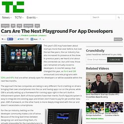 Cars Are The Next Playground For App Developers