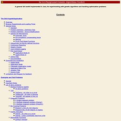 Java GA Toolkit