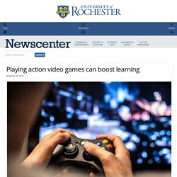 Playing action video games can boost learning : NewsCenter
