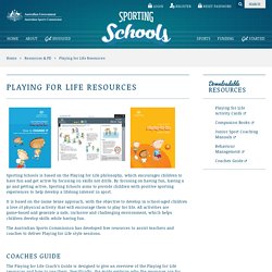 Playing for Life Resources