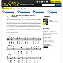 Playing Blues Harmonica Licks and Riffs