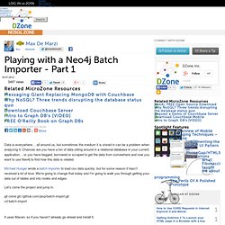 Playing with a Neo4j Batch Importer - Part 1