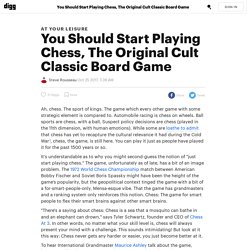 You Should Start Playing Chess, The Original Cult Classic Board Game