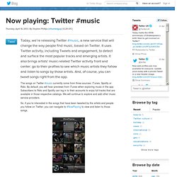 Now playing: Twitter #music