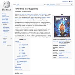 Rifts (role-playing game)