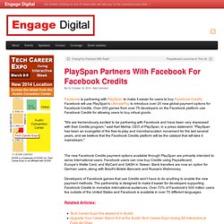 PlaySpan Partners With Facebook For Facebook Credits