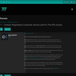 Contact Playstation Customer Service and Fix The PS4 Issues - Forums - TextBook Gaming