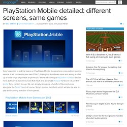 PlayStation Mobile detailed: different screens, same games