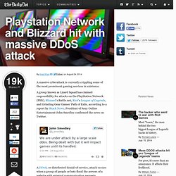 Playstation Network and Blizzard hit with massive DDoS attack