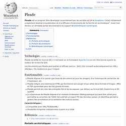 Pleade - wiki