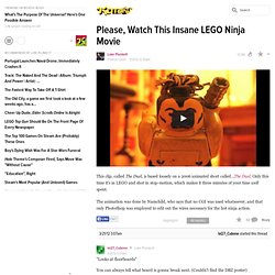 Please, Watch This Insane LEGO Ninja Movie