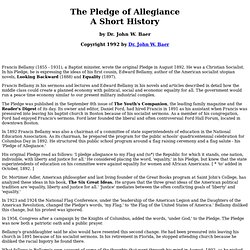 The Pledge of Allegiance - A Short History