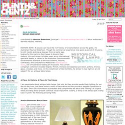 The Online Interior Design Magazine - 2007/01: Historical Table Lamps Illuminated