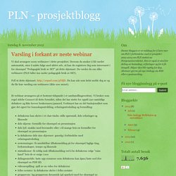 PLN - prosjektblogg