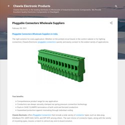 Pluggable Connectors Wholesale Suppliers