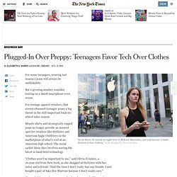 Plugged-In Over Preppy: Teenagers Favor Tech Over Clothes