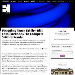 Plugging Your Utility Bill Into Facebook To Compete With Friends