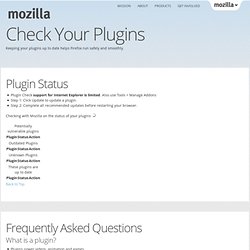 Firefox Web Browser — Plugin Check & Updates