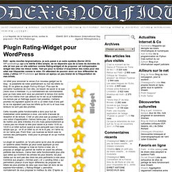 Plugin Rating-Widget pour Wordpress