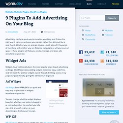 9 Plugins to Add Advertising On Your Blog