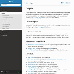 Plugins — beets 1.3.14 documentation