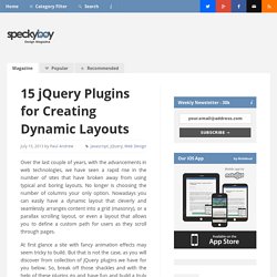15 jQuery Plugins for Creating Dynamic Layouts