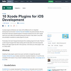 10 Xcode Plugins for iOS Development