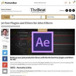 30 Free Plugins and Filters for After Effects