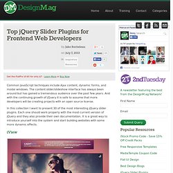 Top jQuery Slider Plugins for Frontend Web Developers
