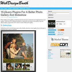 15 jQuery Plugins For A Better Photo Gallery And Slideshow