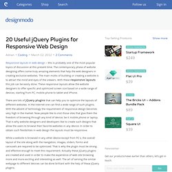 20 Useful jQuery Plugins for Responsive Web Design
