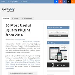 50 Most Useful jQuery Plugins from 2014 - Speckyboy Web Design Magazine