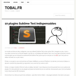 10 plugins Sublime Text indispensables