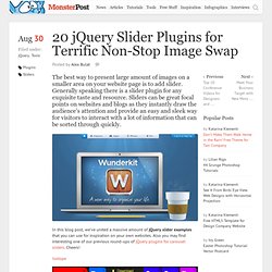 20 jQuery Slider Plugins for Terrific Non-Stop Image Swap