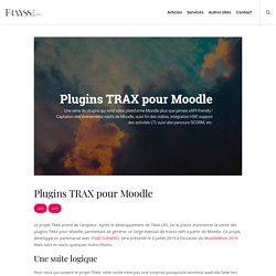 Plugins TRAX pour Moodle