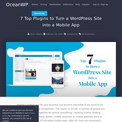 7 Top Plugins: WordPress mobile app plugin