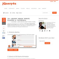 jQuery Image Sprite Plugins & Tutorials