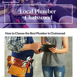 How to Choose the Best Plumber in Chatswood