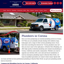Emergency Local Plumbers in Corona, CA