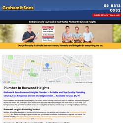 Emergency Plumber Burwood Heights – Graham & Sons Plumbing
