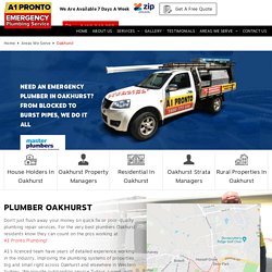 Plumber Oakhurst - 2761 NSW